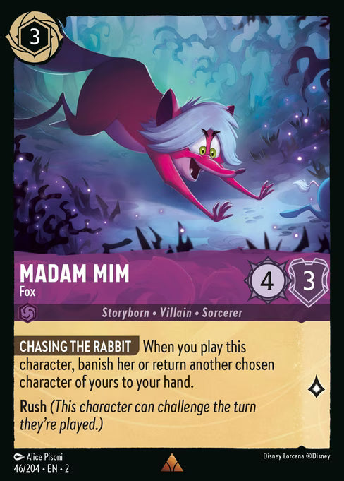 Madam Mim - Fox Disney Lorcana card