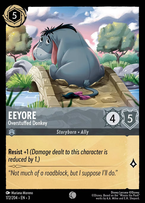 Eeyore - Overstuffed Donkey Disney Lorcana card