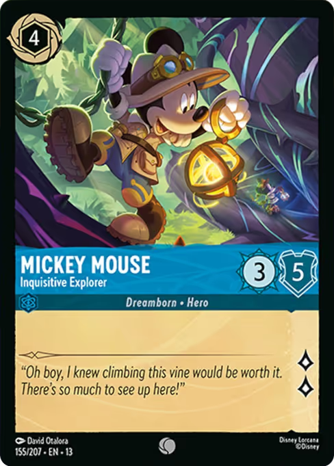 Mickey Mouse - Inquisitive Explorer Disney Lorcana card