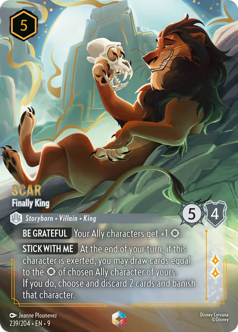 Scar - Finally King Disney Lorcana card