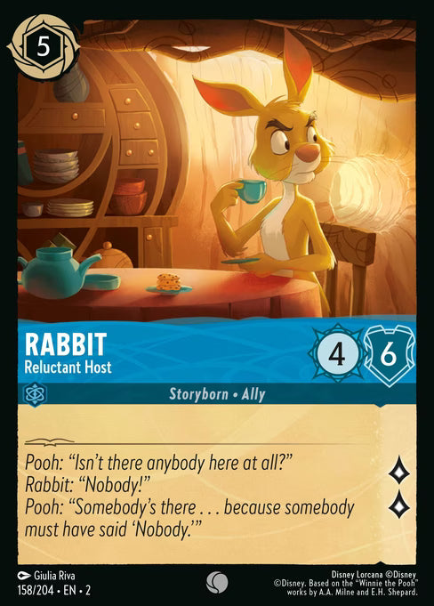 Rabbit - Reluctant Host Disney Lorcana card