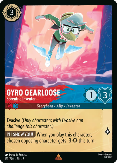 Gyro Gearloose - Eccentric Inventor Disney Lorcana card