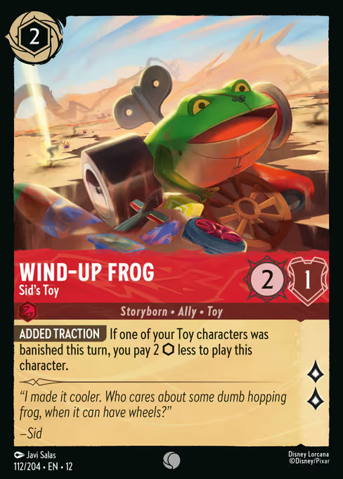 Wind-Up Frog - Sid's Toy Disney Lorcana card