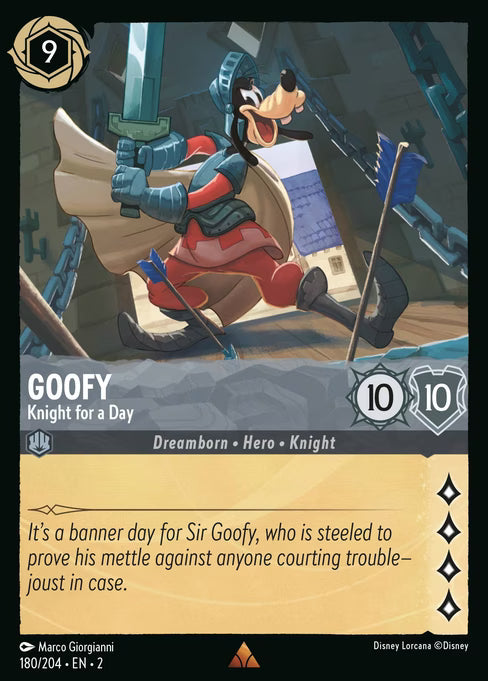 Goofy - Knight for a Day Disney Lorcana card