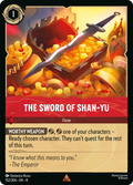 The Sword of Shan-Yu Disney Lorcana card