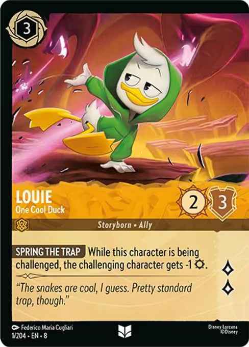 Louie - One Cool Duck Disney Lorcana card