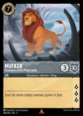 Mufasa - Champion of the Pride Lands Disney Lorcana card