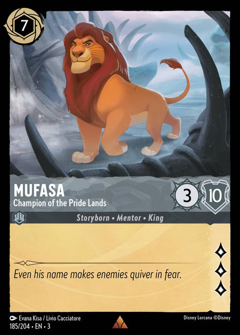 Mufasa - Champion of the Pride Lands Disney Lorcana card
