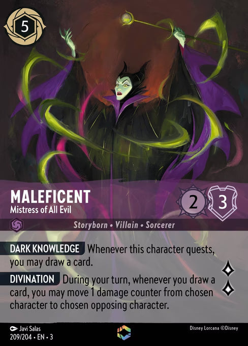 Maleficent - Mistress of All Evil Disney Lorcana card