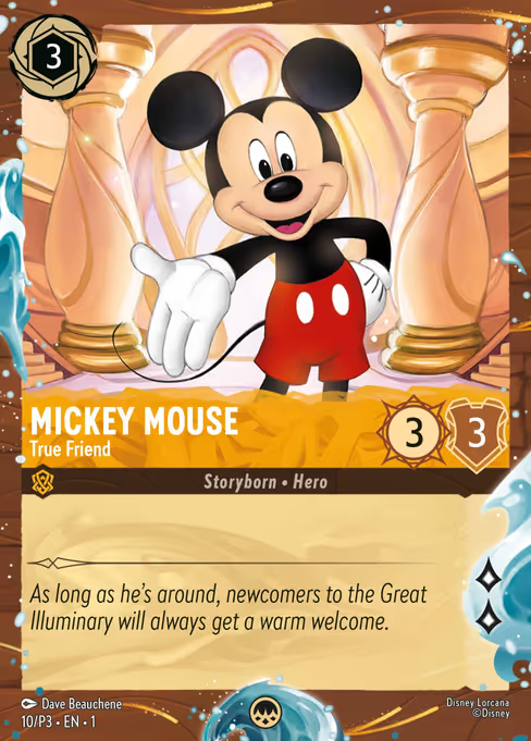 Mickey Mouse - True Friend Disney Lorcana card