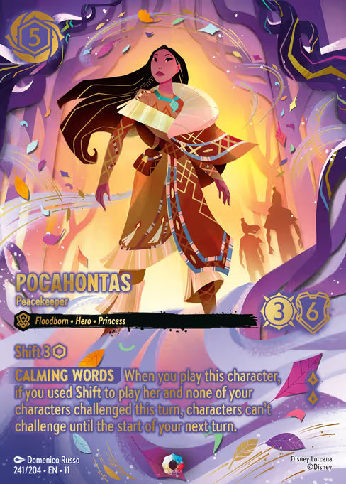 Pocahontas - Peacekeeper Disney Lorcana card