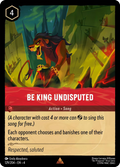 Be King Undisputed Disney Lorcana card