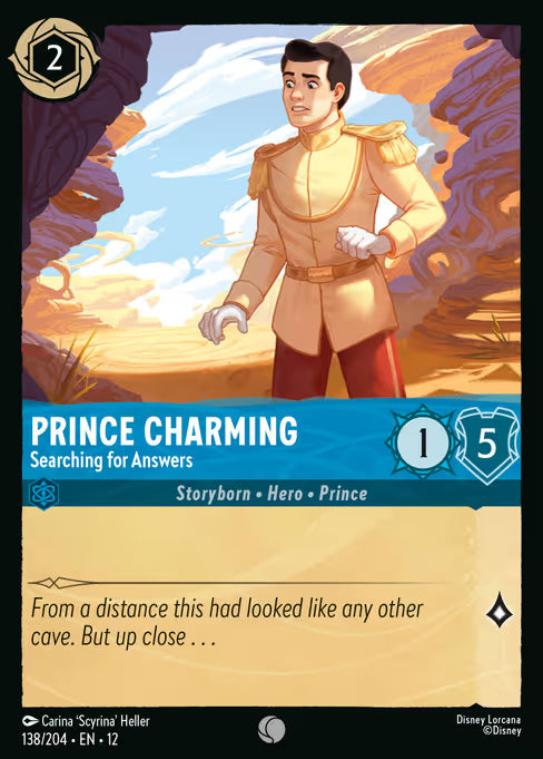 Prince Charming - Searching for Answers Disney Lorcana card