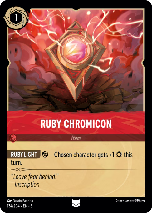 Ruby Chromicon Disney Lorcana card