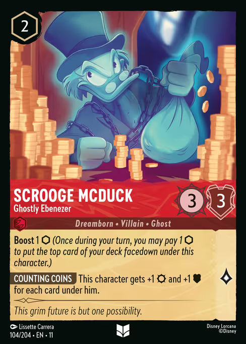 Scrooge McDuck - Ghostly Ebenezer Disney Lorcana card