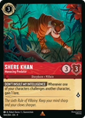 Shere Khan - Menacing Predator Disney Lorcana card