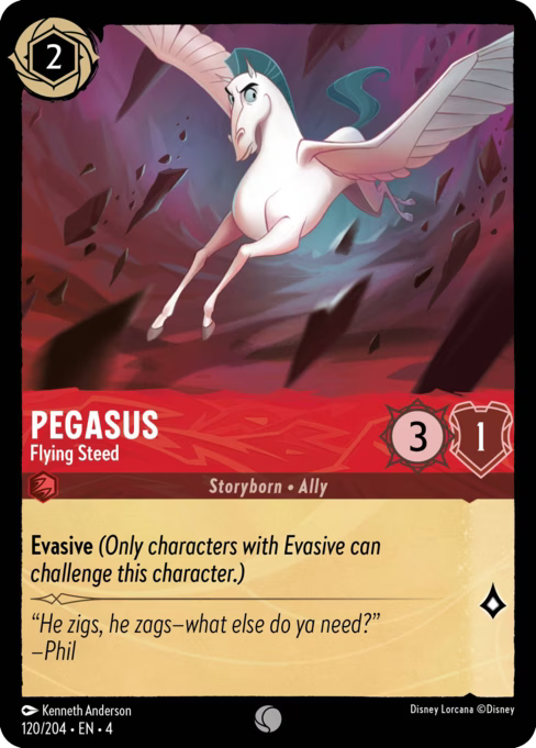Pegasus - Flying Steed Disney Lorcana card