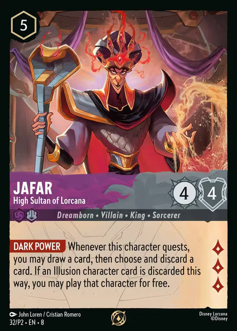 Jafar - High Sultan of Lorcana Disney Lorcana card