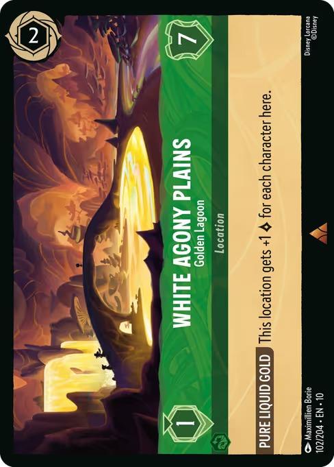 White Agony Plains - Golden Lagoon Disney Lorcana card