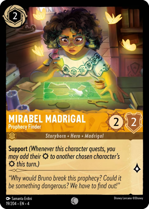 Mirabel Madrigal - Prophecy Finder Disney Lorcana card