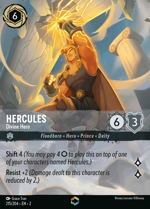 Hercules - Divine Hero Disney Lorcana card