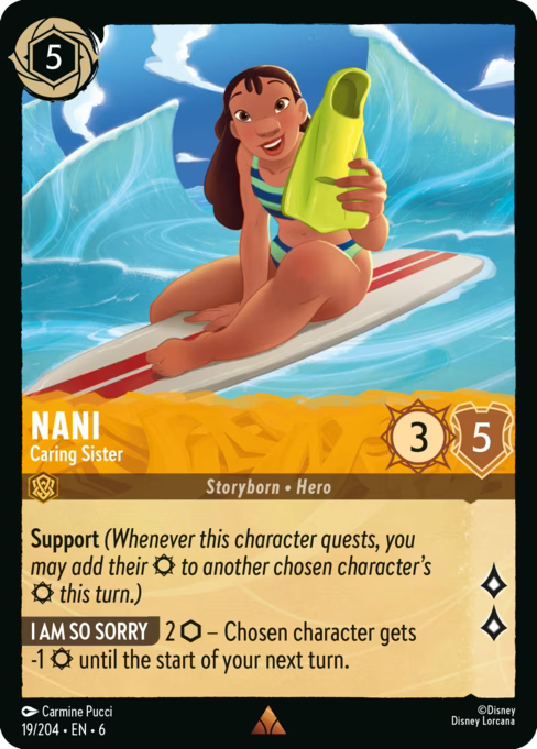 Nani - Caring Sister Disney Lorcana card