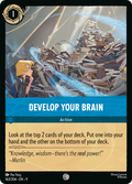 Develop Your Brain Disney Lorcana card