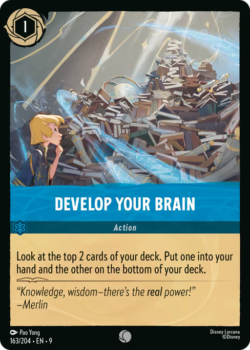 Develop Your Brain Disney Lorcana card