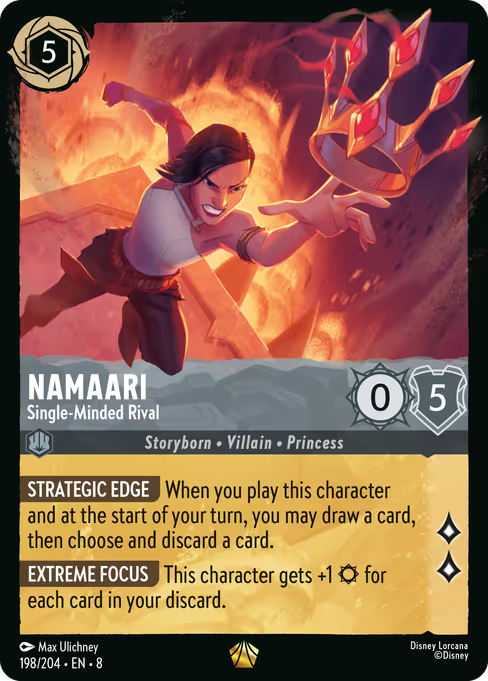 Namaari - Single-Minded Rival Disney Lorcana card