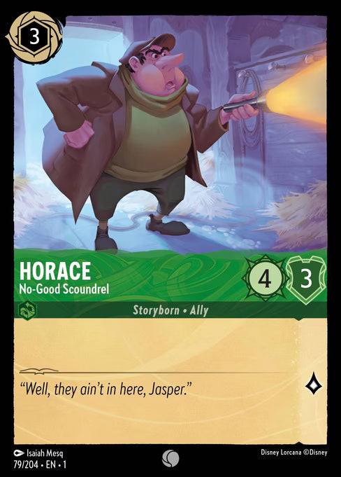 Horace - No-Good Scoundrel Disney Lorcana card