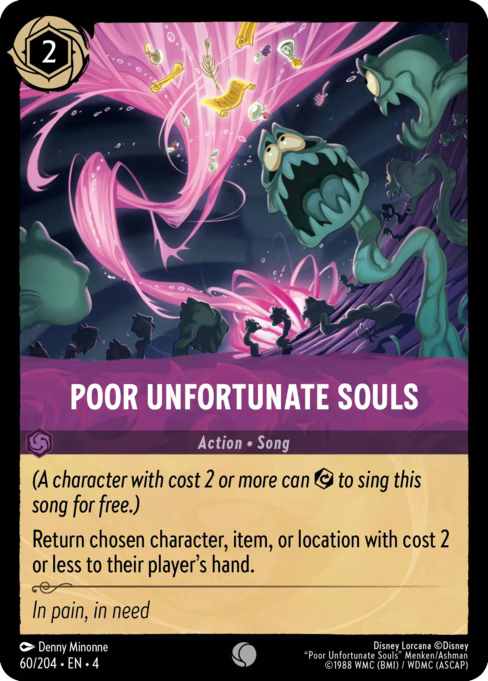 Poor Unfortunate Souls Disney Lorcana card