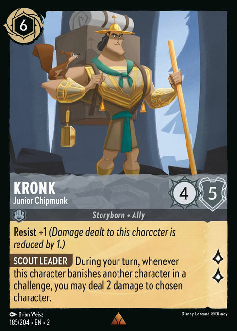 Kronk - Junior Chipmunk Disney Lorcana card
