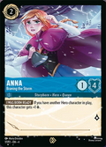 Anna - Braving the Storm Disney Lorcana card