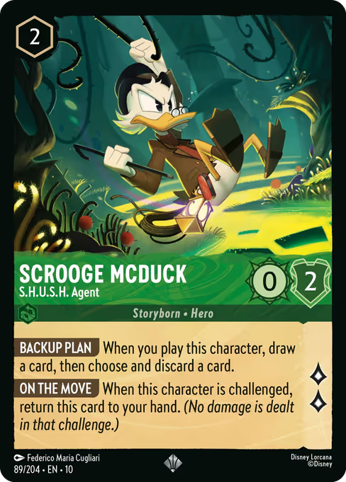 Scrooge McDuck - S.H.U.S.H. Agent Disney Lorcana card