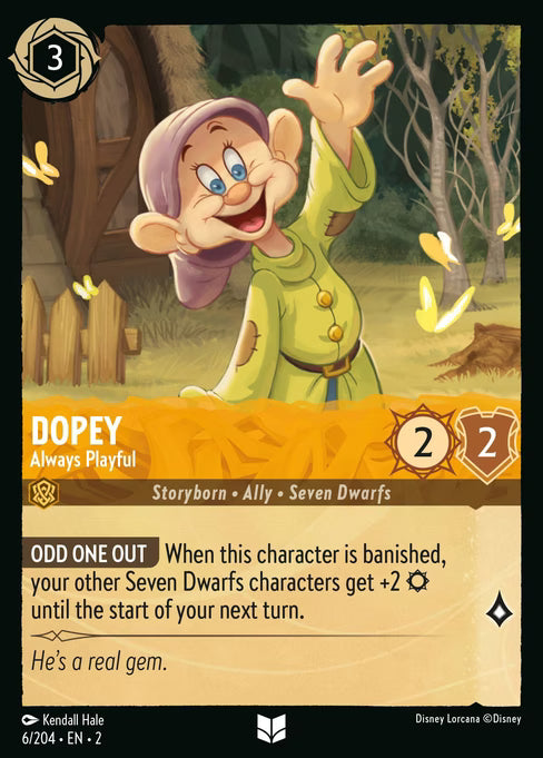 Dopey - Always Playful Disney Lorcana card