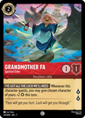 Grandmother Fa - Spirited Elder Disney Lorcana card