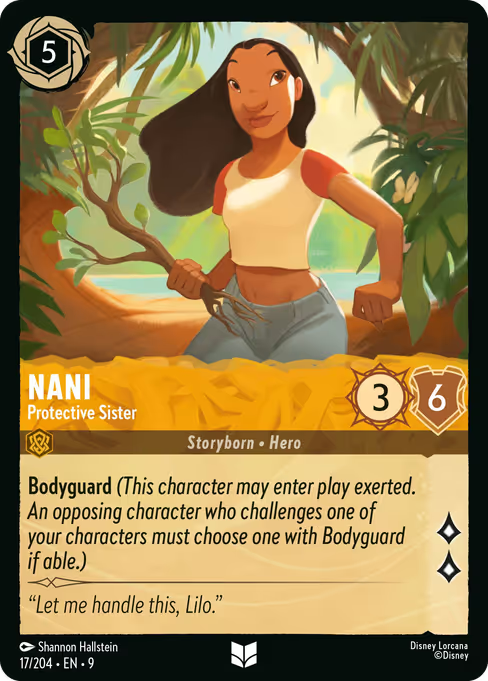 Nani - Protective Sister Disney Lorcana card