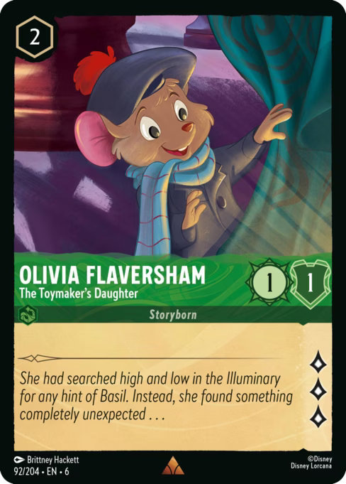 Olivia Flaversham - The Toymaker's Daughter Disney Lorcana card