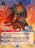 Mulan - Charging Ahead Disney Lorcana card