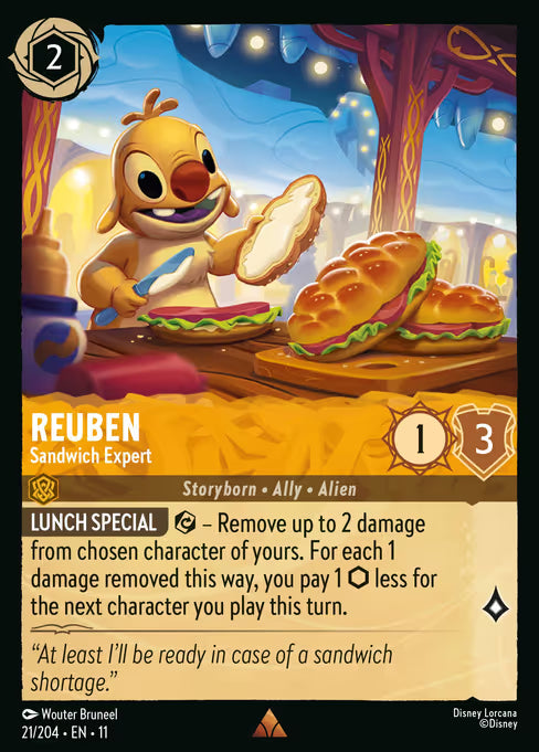 Reuben - Sandwich Expert Disney Lorcana card