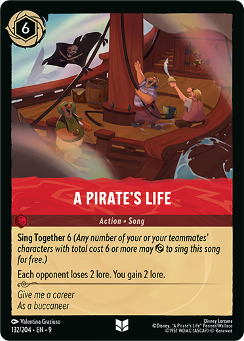 A Pirate's Life Disney Lorcana card