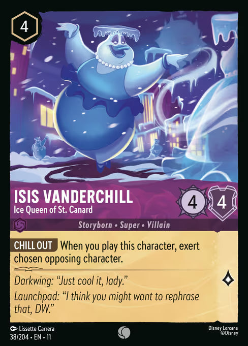Isis Vanderchill - Ice Queen of St. Canard Disney Lorcana card