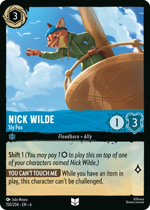 Nick Wilde - Sly Fox Disney Lorcana card