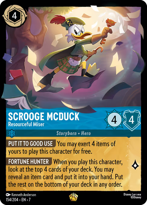 Scrooge Mcduck - Resourceful Miser Disney Lorcana card