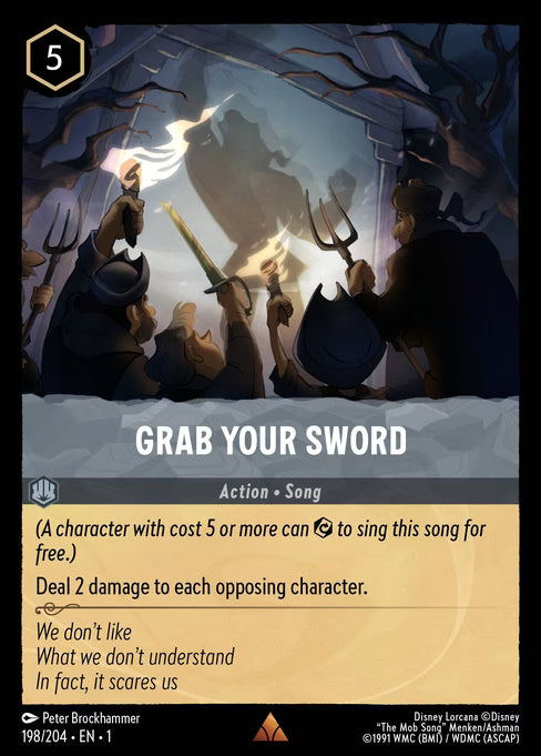 Grab Your Sword Disney Lorcana card