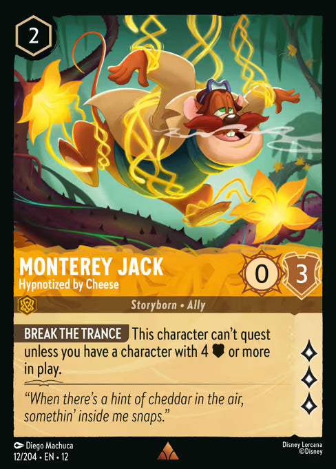 Monterey Jack - Hypnotized by Cheese Disney Lorcana card