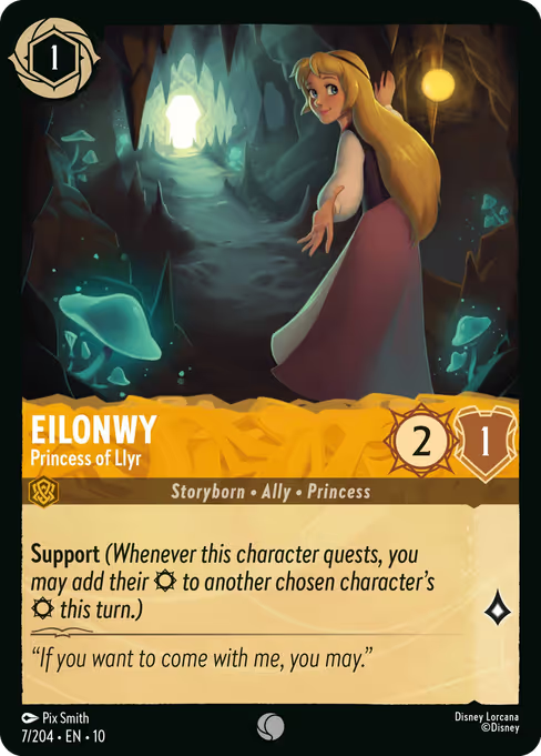 Eilonwy - Princess of Llyr Disney Lorcana card