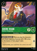 Shere Khan - Ruthless Entrepreneur Disney Lorcana card