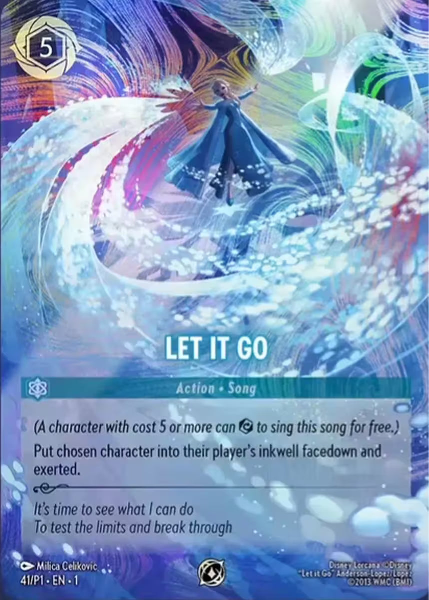 Let It Go Disney Lorcana card