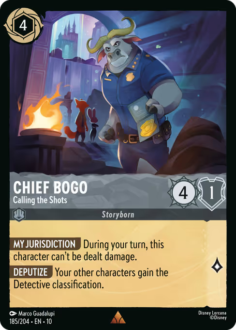 Chief Bogo - Calling the Shots Disney Lorcana card